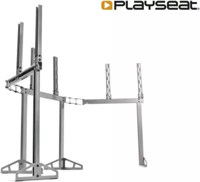 Mbajtëse për 3 monitorë/TV Playseat TV Stand Triple Package, e rregullueshme, ngjyrë metalike