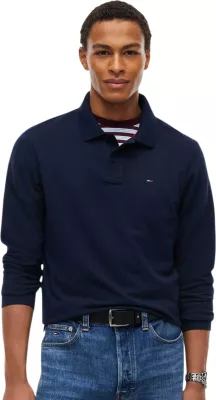 Maicë polo me mëngë të gjata për meshkuj Tommy Hilfiger Jeans DM0DM23630, blu e errët [Madhësia: XS]