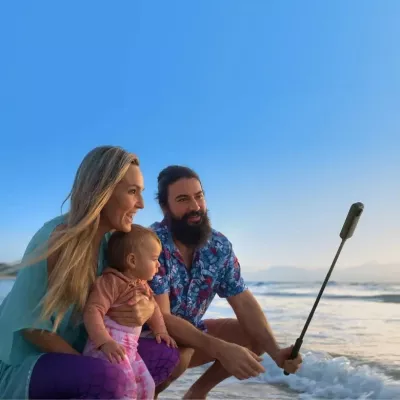 Selfie stick Insta360 Cinscavg për kamera, i zi