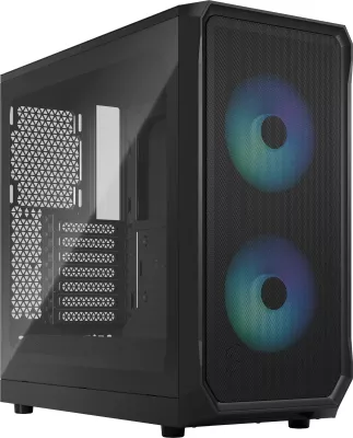 Kasë Fractal Design Focus 2, ATX, micro ATX, Mini-ITX, e zezë
