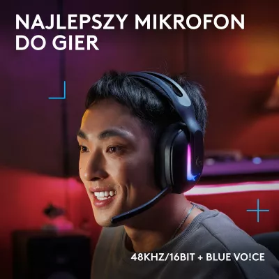 Kufje gaming Logitech G522 LIGHTSPEED 981-001544, pa tela, RGB, USB/USB-C, Bluetooth, të zeza