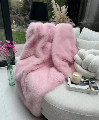 Mbulesë divani rozë, Evila Originals, Lolita, 75