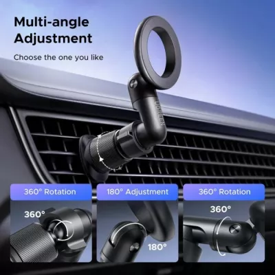 Mbajtës magnetik telefoni për veturë UGREEN 65185 MagSafe 360°, i zi