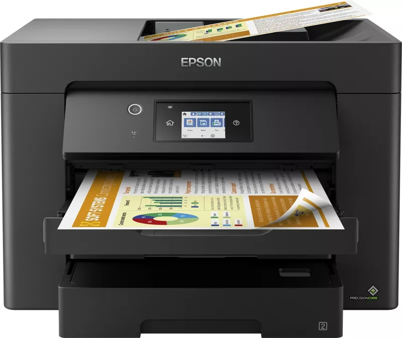 Printer multifunksional Epson WorkForce WF-7830DTWF, Inkjet, A3, Ngjyrë e zezë