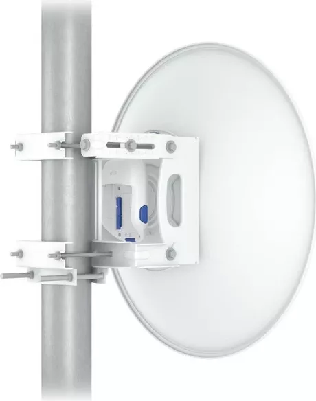 Antena Ubiquiti UISP Dish, 30 dBi, 5.15 - 6.875 GHz, Polarizim i dyfishtë, IPX6, Alumini, Bardhë