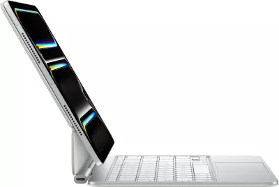 Tastierë Apple Magic Keyboard për iPad Pro 11 M4, QWERTY, suedeze, e bardhë