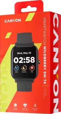 Smartwatch CANYON Wildberry SW-74 1.3\" TFT Full Touch IP67, e zezë