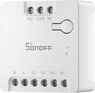 Ndërprerës WiFi smart SONOFF MINI-D, Matter, dry contact NO/NC, AC 100–240V / DC 12–48V, i bardhë, paketim 100 copë