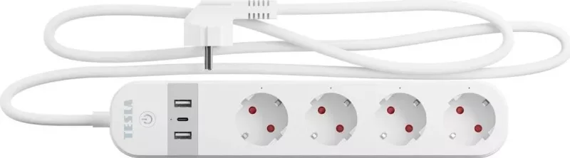 Priza inteligjente Tesla TSL-SPL-SPS300, me WiFi, e bardhë