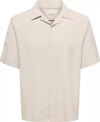Këmishë për meshkuj Only & Sons Onsperu 22036397, bezhë e çelët [Madhësia: XS]