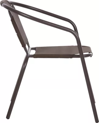 Karrige për jashtë LEDAN FH5977.02 metal & tekstilene ngjyrë kafe 55x58x72Hcm