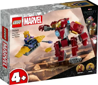 Set ndërtimi LEGO Iron Man Hulkbuster vs. Thanos, 66 pjesë, plastikë, shumëngjyrësh