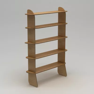 Raft librash Skye Decor, natyral, Scala-3