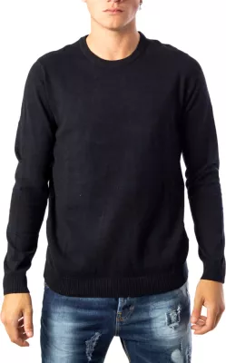 Xhemper për meshkuj Jack & Jones JJEBASIC Knit Crew Neck NOOS 12137190, i zi