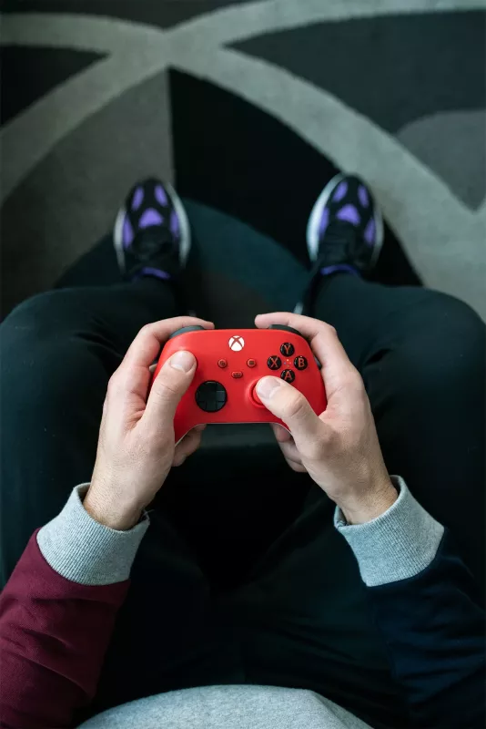 Gamepad Microsoft Xbox Wireless Controller, Bluetooth/USB, i kuq