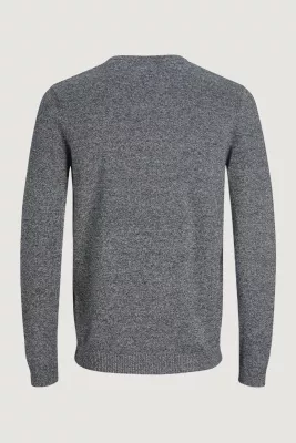 Xhemper për meshkuj Jack & Jones JJEBASIC Knit Crew Neck 12137190, i kaltër [Madhësia: L]