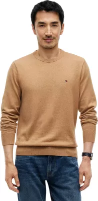 Xhemper për meshkuj Tommy Hilfiger MW0MW28046, bezhë e çelët