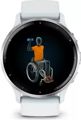 Smartwatch Garmin Venu 3, 45 mm, AMOLED, GPS, Wi-Fi, Bardhë