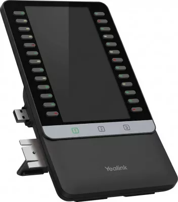 Modul zgjerimi me taste funksioni Yealink EXP55, për telefon IP/VoIP, ekran, i zi