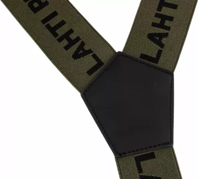 Bretela pune LAHTI PRO L9021200 5cm 116cm me 4 kapëse formë Y jeshile e errët