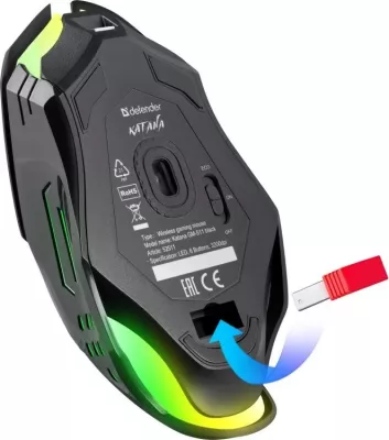 Maus wireless Defender Katana GM-511, 3200 DPI, 5 butona, i zi