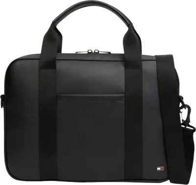 Çantë laptopi Tommy Hilfiger TH Foundation AM0AM14727 për meshkuj, e zezë