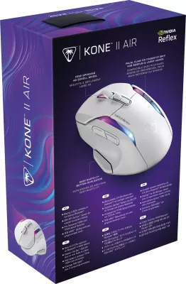 Maus gaming Turtle Beach Kone II Air, i bardhë, RGB