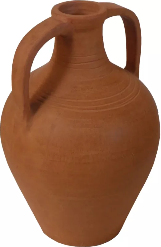 Vazo dekorative amforë, terrakotë natyrale, FEAX FH4676.08S, 35x35x48Hcm