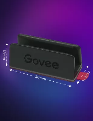 Kapëse montimi Govee Neon Rope Light 2 Bracket, set 20 copë, e zezë