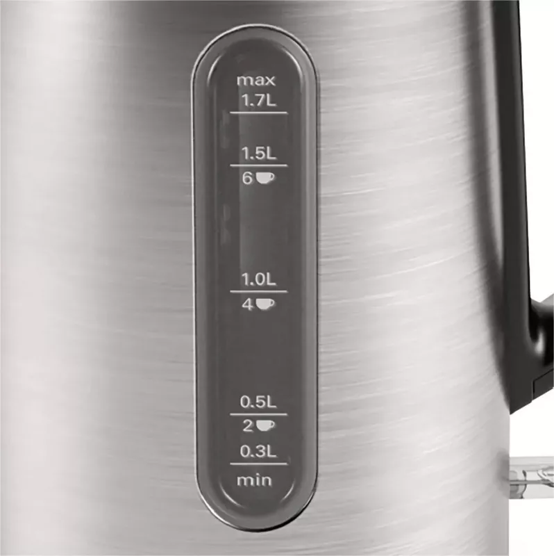 Çajnik Bosch DesignLine TWK4P440, 1.7 litra, 2400W, ngjyrë argjendi