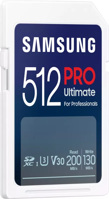 Kartelë SDXC Samsung MB-SY512S 512GB PRO Ultimate, UHS-I, Class 3, e bardhë