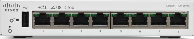 Switch Cisco Catalyst C1200-8T-D, 8 porta GE, Managed, L2/L3, Gigabit Ethernet, bardhë