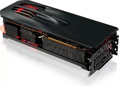 Backplate PowerColor për RX 7900 Red Devil, plastik, e zezë