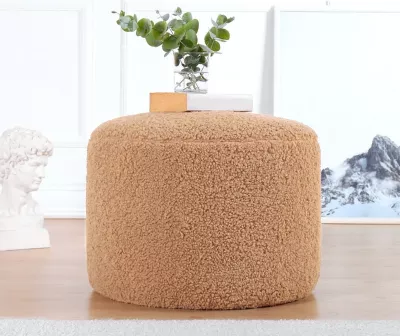 Puf Skylee, lëkurë artificiale, ngjyrë kafe, Atelier del Sofa