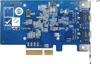 Kartë rrjeti 10GbE QNAP QXG-10G2T-X710, 2-Port RJ45 (NBASE-T), PCIe 3.0 x4
