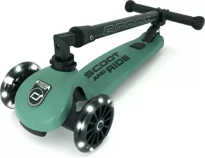 Trotinet Scoot and Ride Highwaykick 3 LED - Forest