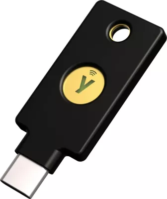USB Çelës sigurie YUBICO, NFC, USB-C, i zi 