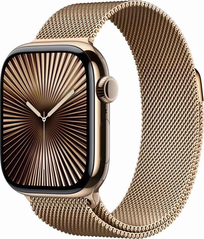 Smartwatch Apple Watch Series 10 GPS + Cellular 42mm, titani ari, rrip çelik ari