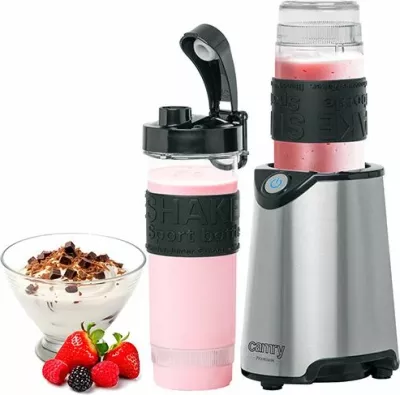 Blender personal CAMRY CR 4069i 800W, 20000 rpm, set me 2 shishe Tritan 570ml+400ml, inox