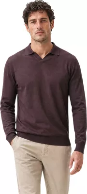 Xhemper polo për meshkuj YOS DERBY 3021900, çokollatë