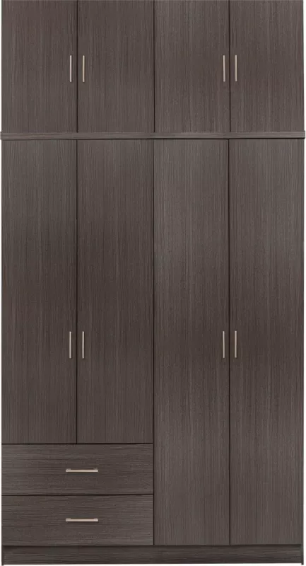 Dollap 4 dyer me loft dhe 2 sirtarë zebrano 120x42x241