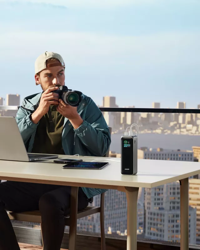 Powerbank Anker Prime 27650 mAh 250 W Ngjyrë e zezë