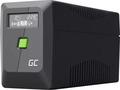 UPS Green Cell UPSLM480, 0.85 kVA, 480 W, 2 dalje AC, 9 Ah, 12 V, e zezë
