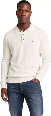 Maicë polo për meshkuj Tommy Hilfiger Jeans TJM Slim Essential P DM0DM20304, krem