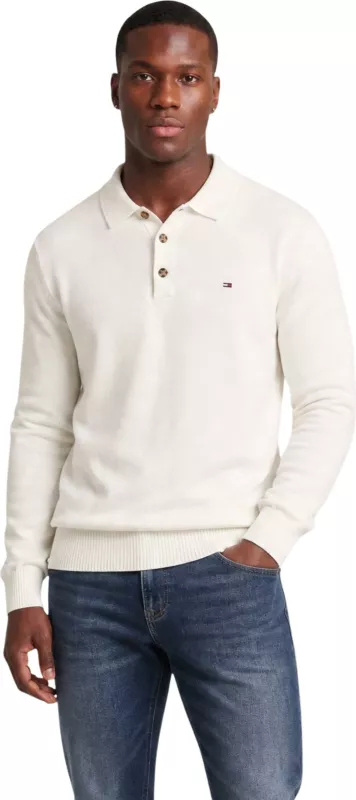 Maicë polo për meshkuj Tommy Hilfiger Jeans TJM Slim Essential P DM0DM20304, krem [Madhësia: S]
