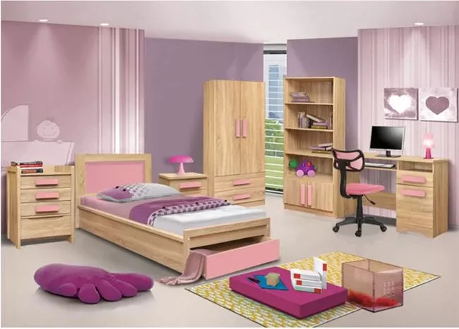 Komodinë për dhomë loje Sonama-Rozë FH331+FH336.02 40Χ48Χ39cm