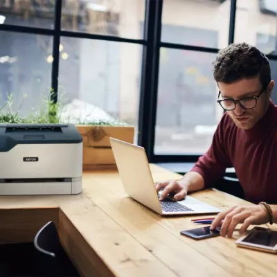 printer lazer me ngjyra XEROX C230DNI A4, 22 faqe/min, WiFi, USB, duplex, rrjet, bardhë/kaltër e errët