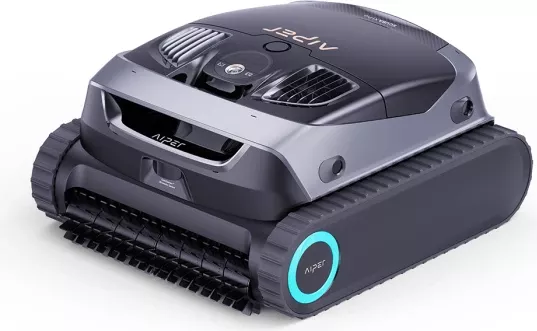 Robot pastrues pishine AIPER Scuba X1 Pro me bateri, 200 m², 5 L, 420 LPM, stacion karikimi, gri e errët, set
