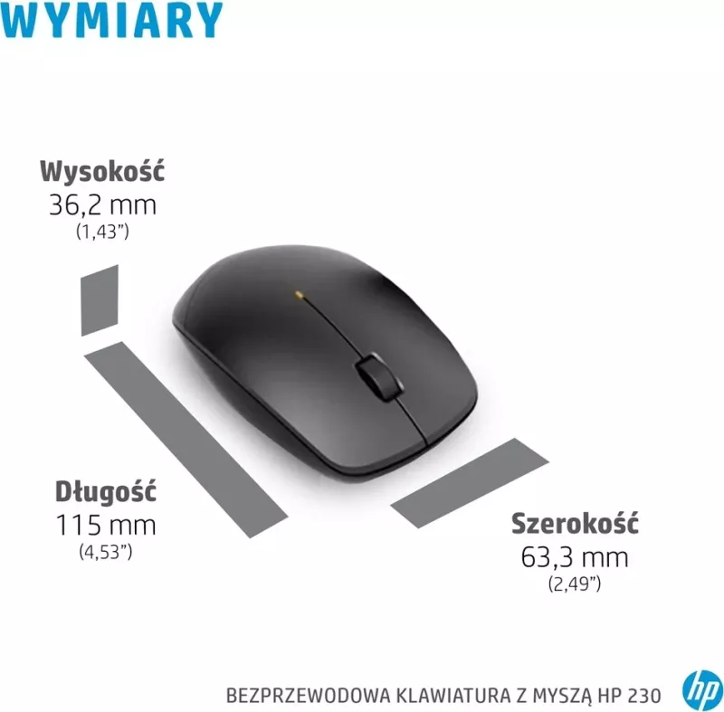 Maus dhe Tastaturë Wireless HP 230, e Zezë