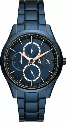 Orë dore për meshkuj Armani Exchange, navy blue